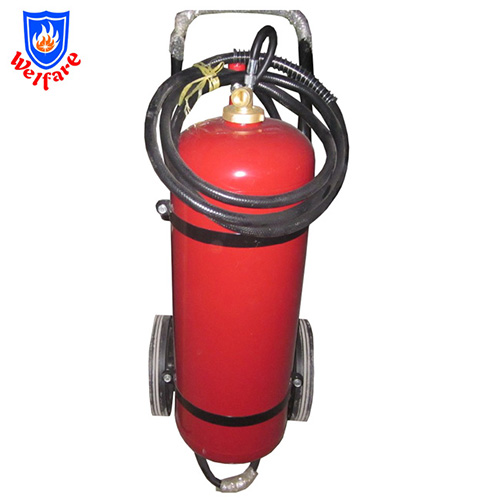 50KG ABC Empty Trolley Fire Extinguisher with External CO2 B