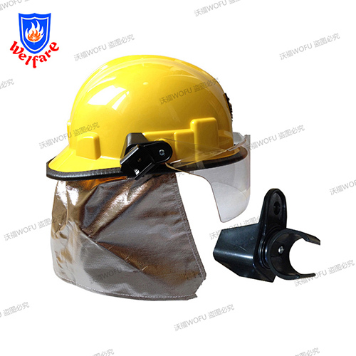 fire retardant helmet with flashlight